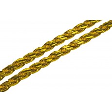 22K Gold Hollow Cut Chain